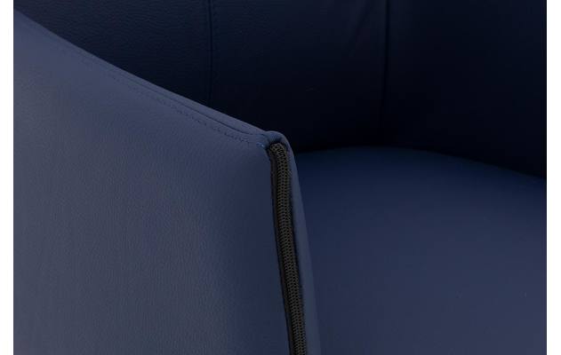 Goossens eetkamerstoel funk blauw leer - 8227236-05 2